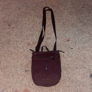 Purple shoulder bag